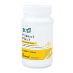 Vitamin D Plus K 60 capsules Klaire Labs - Premium Vitamins & Supplements from Klair Labs - Just $30.99! Shop now at Nutrigeek