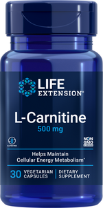 L-Carnitine 500 mg 30 capsules Life Extension - Premium Vitamins & Supplements from Life Extension - Just $11.99! Shop now at Nutrigeek