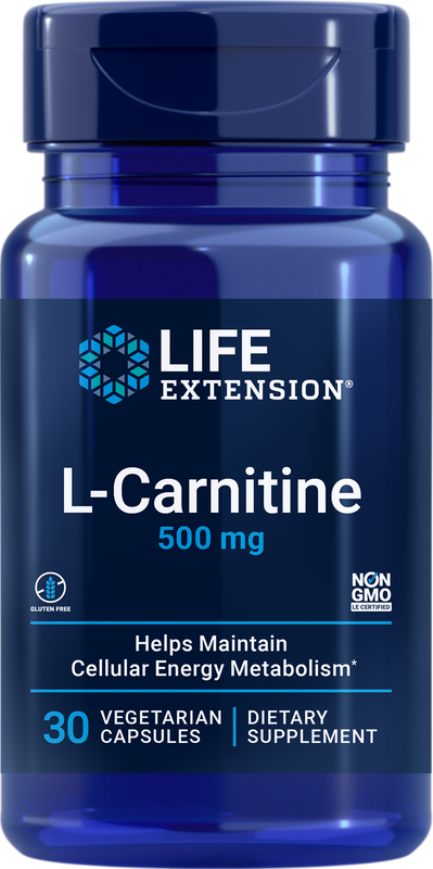 L-Carnitine 500 mg 30 capsules Life Extension - Premium Vitamins & Supplements from Life Extension - Just $11.99! Shop now at Nutrigeek
