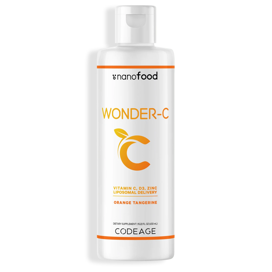 Nanofood Liposomal Wonder-C Liquid Vitamins 15.22 fl oz (450 ml) CodeAge