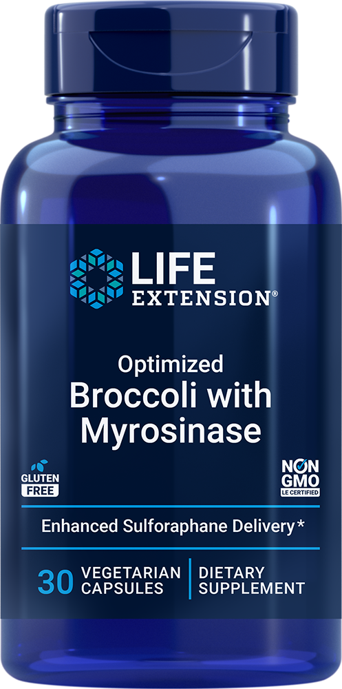 Optimized Broccoli with Myrosinase 30 capsules Life Extension
