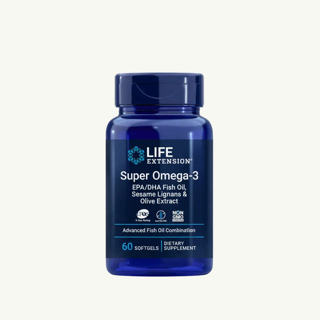 Super Omega-3 EPA/DHA Fish Oil, Sesame Lignans & Olive Extract Softgels Life Extension - Premium Vitamins & Supplements from Life Extension - Just $16.99! Shop now at Nutrigeek