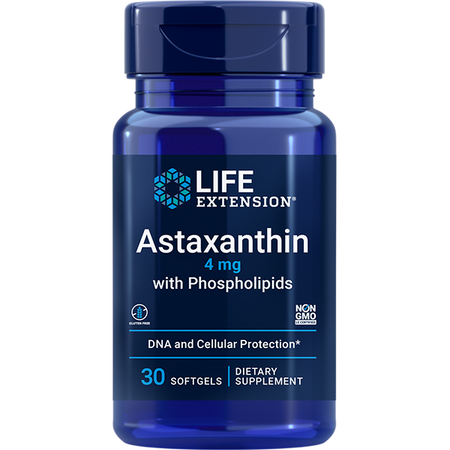 Astaxanthin with Phospholipids 4mg 30 Softgels Life Extension - Premium Vitamins & Supplements from Life Extension - Just $12.99! Shop now at Nutrigeek