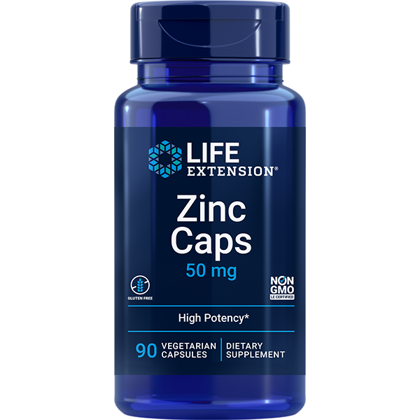 Zinc Caps 50 mg, 90 capsules Life Extension - Premium Vitamins & Supplements from Life Extension - Just $6.99! Shop now at Nutrigeek
