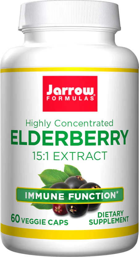 Elderberry 15:1 Extract 60 capsules Jarrow Formulas - Premium Vitamins & Supplements from Jarrow Formulas - Just $16.49! Shop now at Nutrigeek