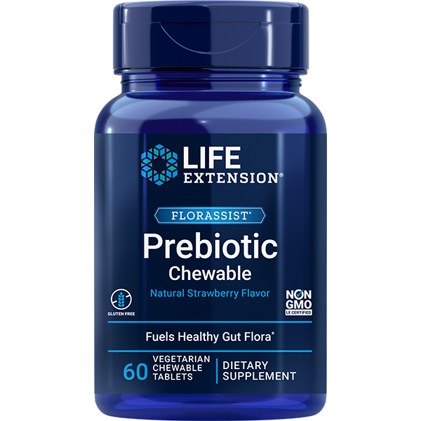 FLORASSIST Prebiotic Chewable 60 Chewables Life Extension - Premium Vitamins & Supplements from Life Extension - Just $16.99! Shop now at Nutrigeek