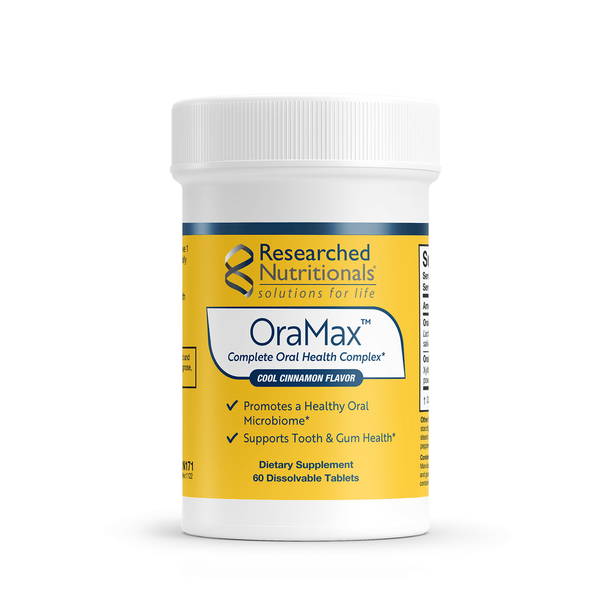 OraMax™ 60 dissolvable tablets Researched Nutritionals - Nutrigeek