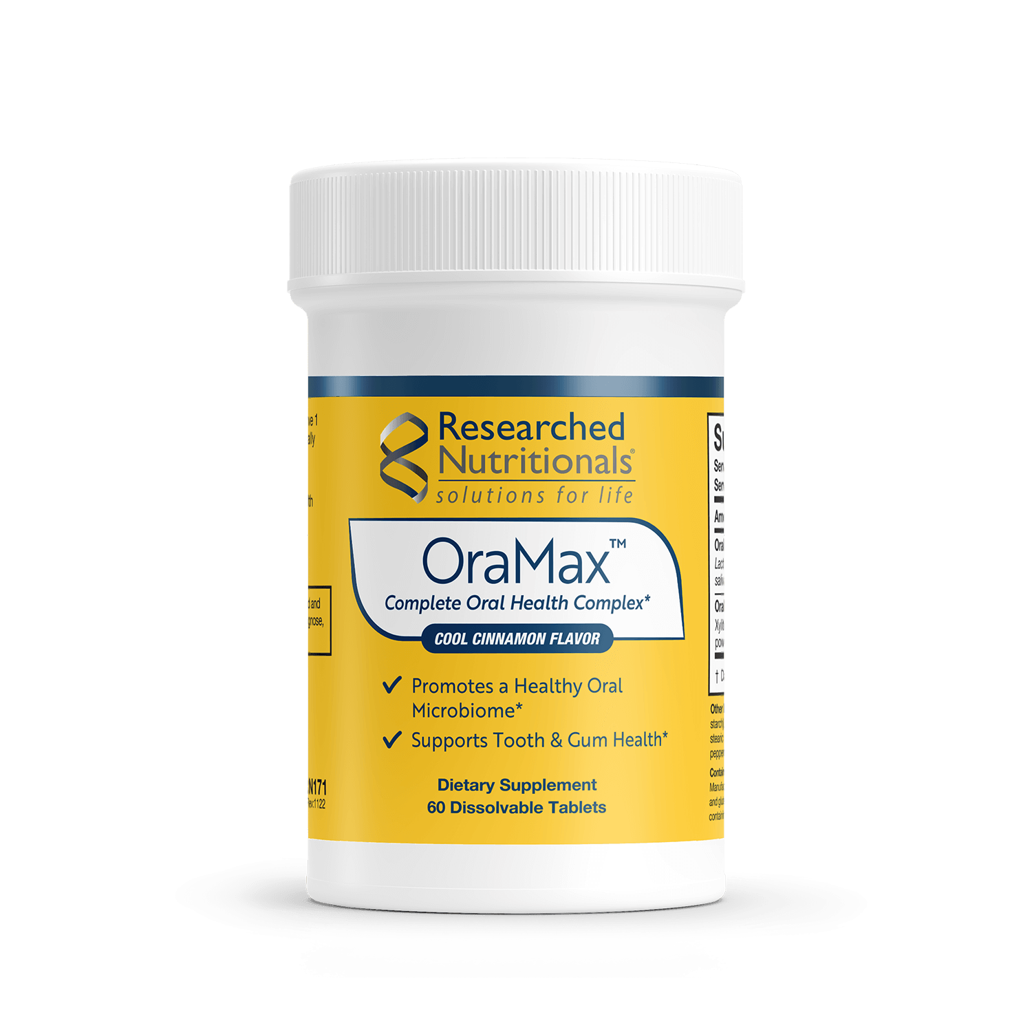 OraMax™ 60 dissolvable tablets Researched Nutritionals - Nutrigeek