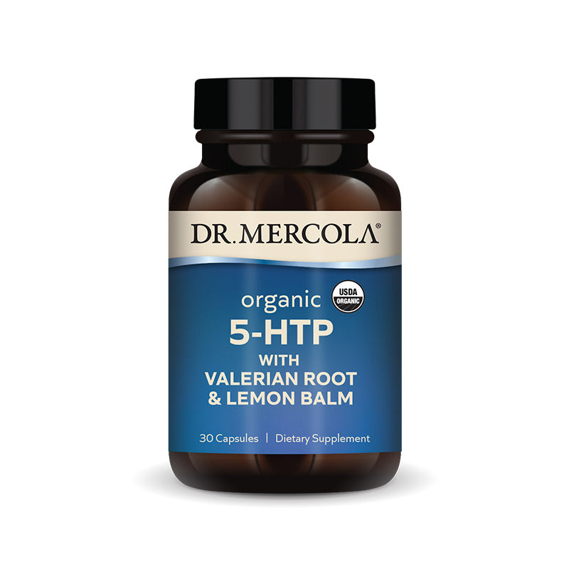 Organic 5-HTP with Valerian Root & Lemon Balm 30 capsules Dr.Mercola