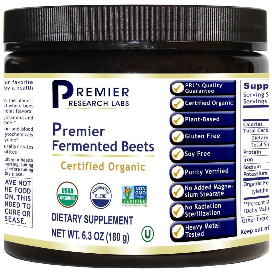 Fermented Beets 6.3 oz (180g) Powder Premier Research Labs