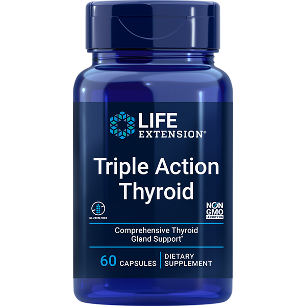 Triple Action Thyroid 60 capsules Life Extension - Premium Vitamins & Supplements from Life Extension - Just $27.99! Shop now at Nutrigeek