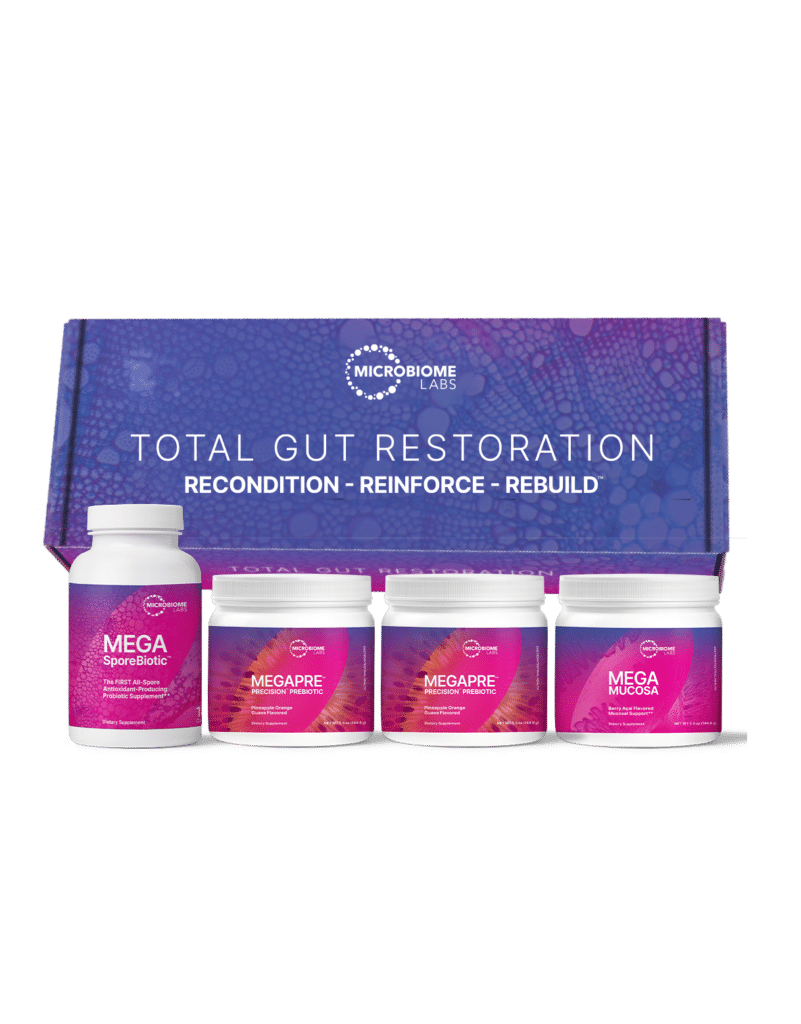 Total Gut Restoration Kit 2 (Powder) Microbiome Labs - Nutrigeek