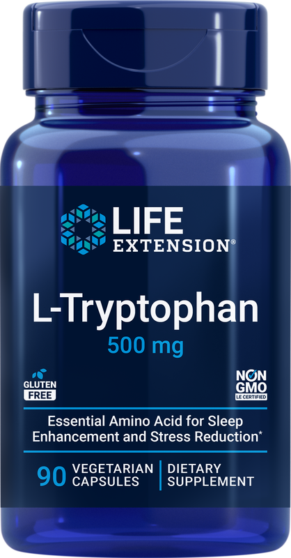 L-Tryptophan 500 mg 90 capsules Life Extension - Premium Vitamins & Supplements from Life Extension - Just $24.99! Shop now at Nutrigeek