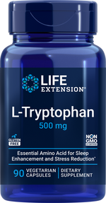 L-Tryptophan 500 mg 90 capsules Life Extension - Premium Vitamins & Supplements from Life Extension - Just $24.99! Shop now at Nutrigeek