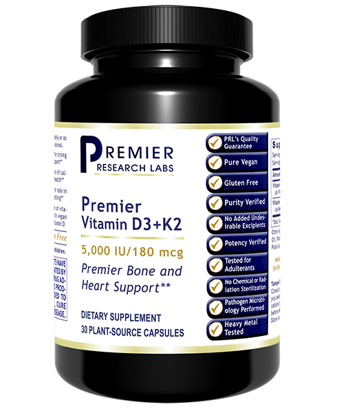 Vitamin D3+K2 30 capsules Premier Research Labs