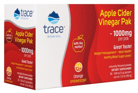 Apple Cider Vinegar Pak - 1,000mg ACV 30 packets Trace Minerals Research - Premium Vitamins & Supplements from Trace Minerals Research - Just $29.99! Shop now at Nutrigeek