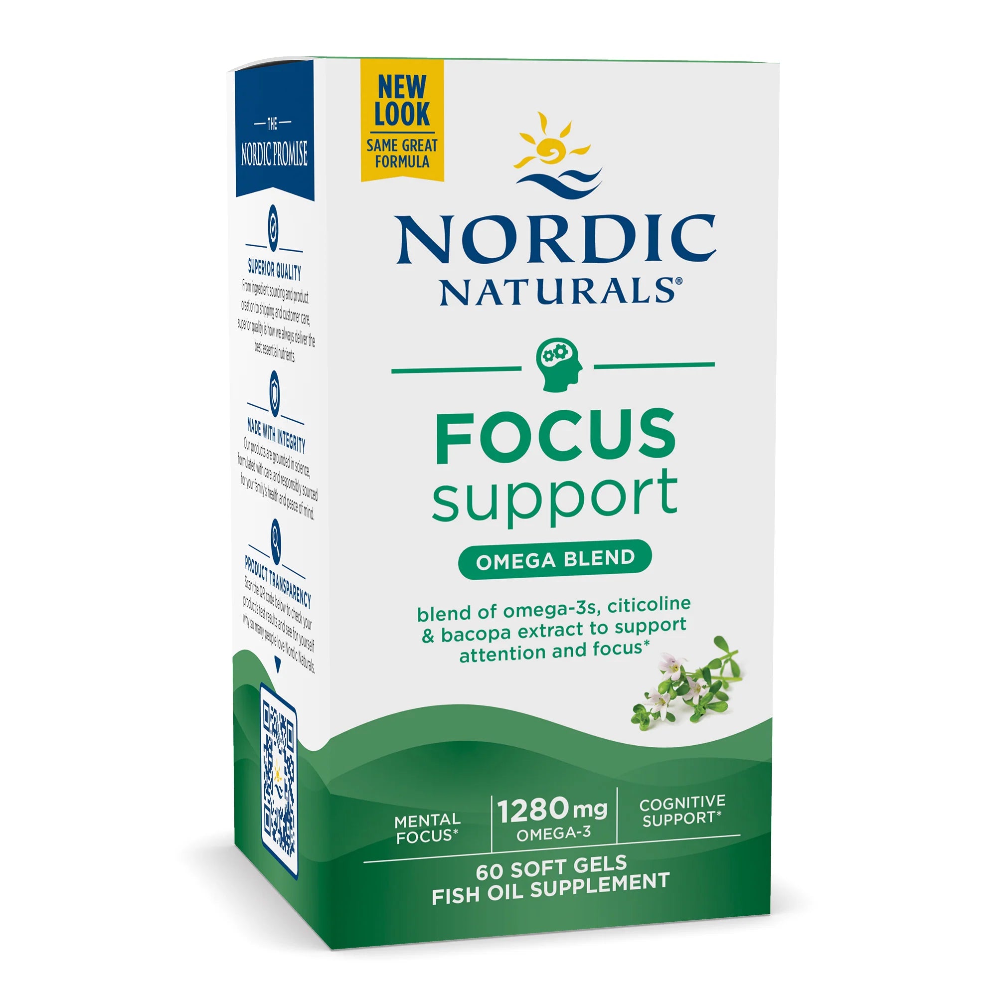 Focus Support 60 Softgels Nordic Naturals - Nutrigeek