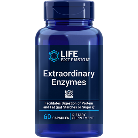 Extraordinary Enzymes 60 capsules Life Extension - Premium Vitamins & Supplements from Life Extension - Just $19.99! Shop now at Nutrigeek