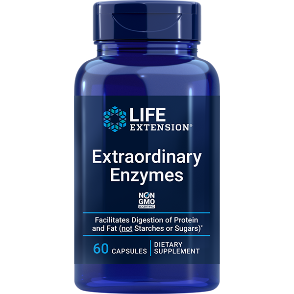 Extraordinary Enzymes 60 capsules Life Extension - Premium Vitamins & Supplements from Life Extension - Just $19.99! Shop now at Nutrigeek