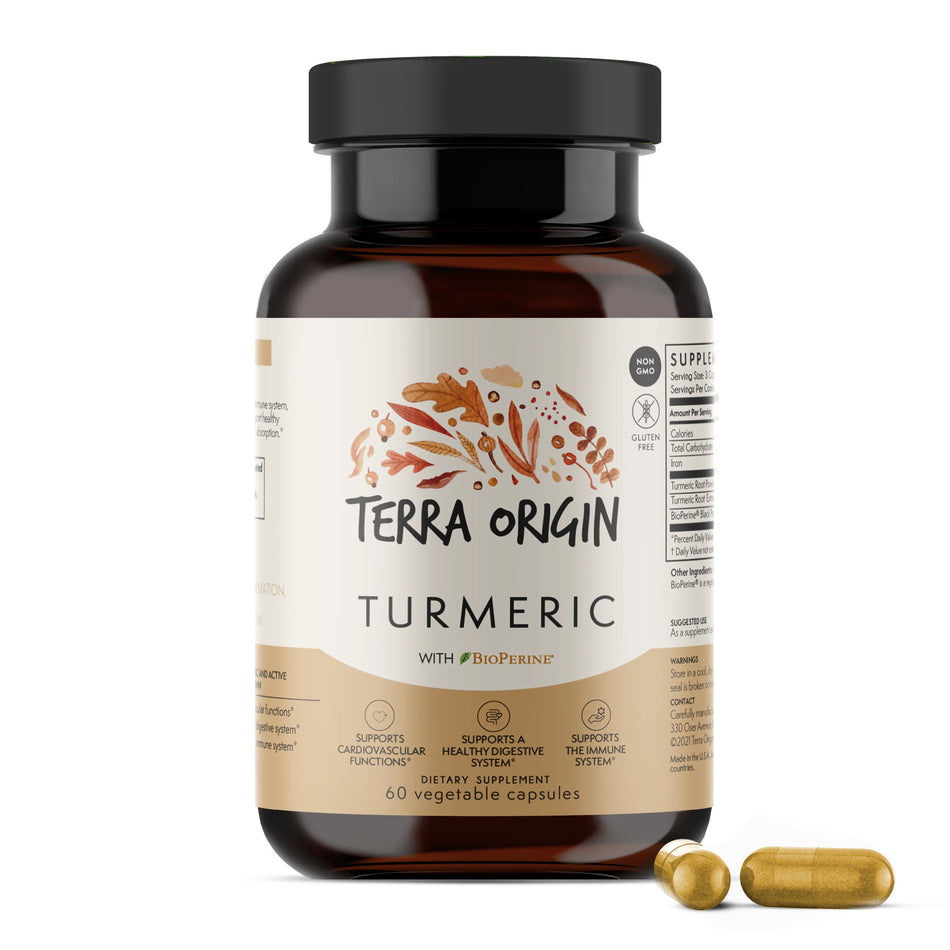 Turmeric Curcumin 60 capsules Terra Origin - Nutrigeek