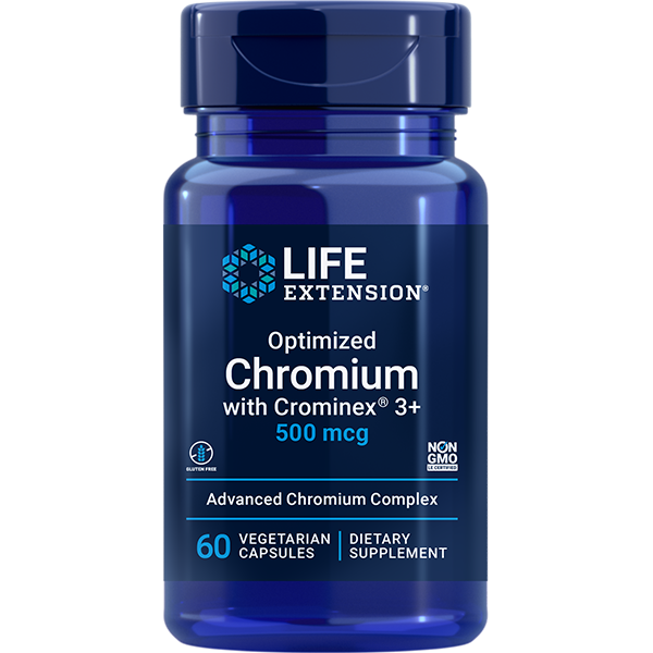 Optimized Chromium with Crominex 3+ 500mcg 60 capsules Life Extension - Premium Vitamins & Supplements from Life Extension - Just $6.99! Shop now at Nutrigeek