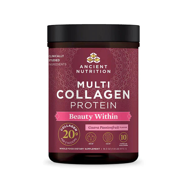 Multi Collagen Protein Beauty Within 45 Serving 18.3 OZ (517.5G) Ancient Nutrition - Nutrigeek