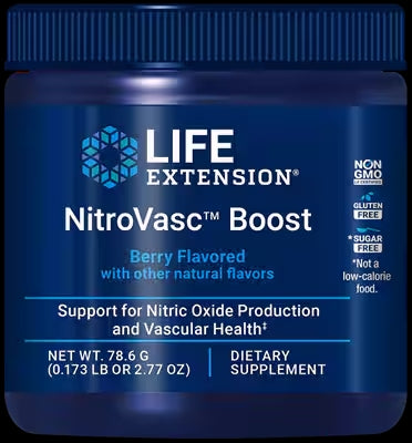 NitroVasc™ Boost (Berry) powder 2.77 oz (78.6 G) Life Extension