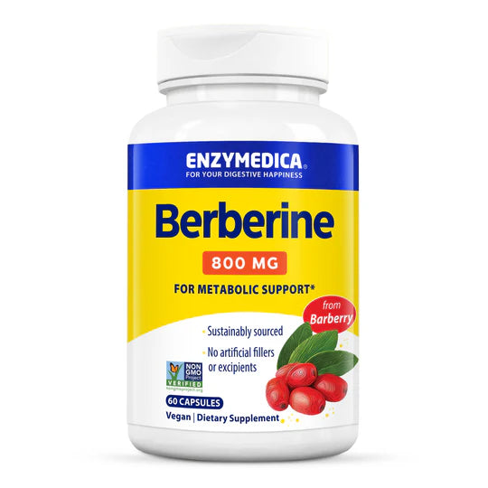 Berberine 800 mg Lower Potency Capsules Enzymedica