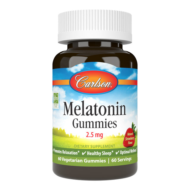 Melatonin 2.5 mg 60 Gummies Carlson Labs