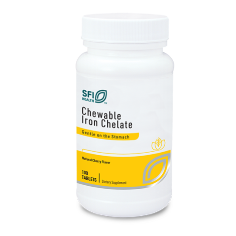 Chewable Iron Chelate 100 tablets Klaire Labs / SFI Health