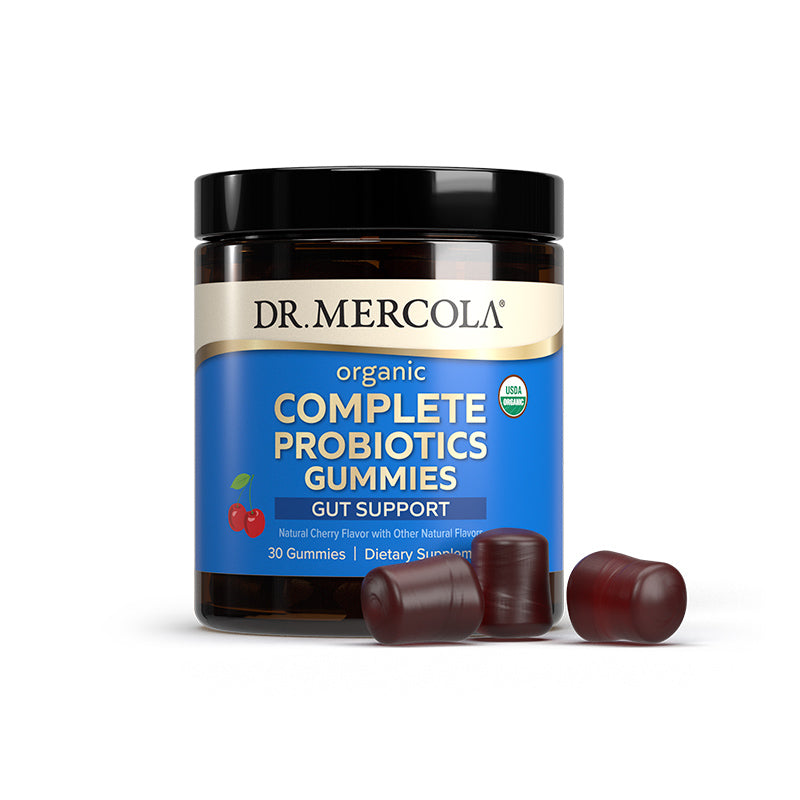Organic Complete Probiotics 5 Billion CFU Gummies - Cherry 30 Gummies Dr.Mercola