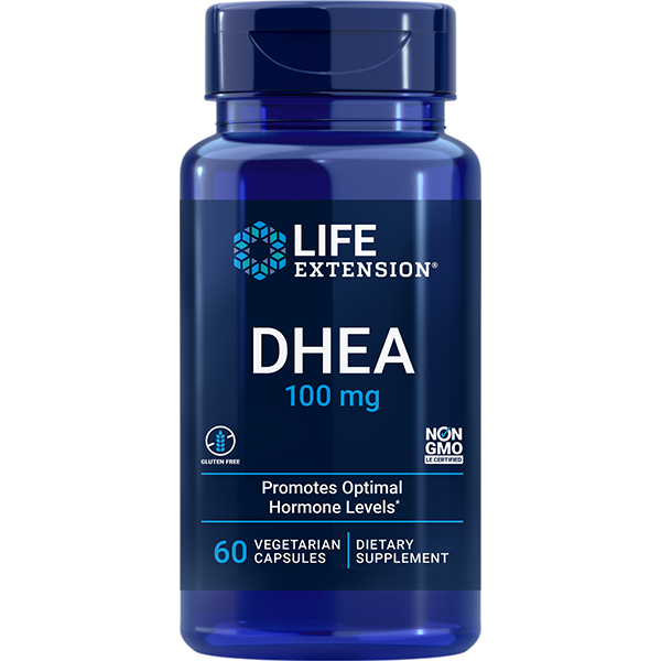 DHEA 100 mg 60 vegcapsules Life Extension - Premium Vitamins & Supplements from Life Extension - Just $18.99! Shop now at Nutrigeek