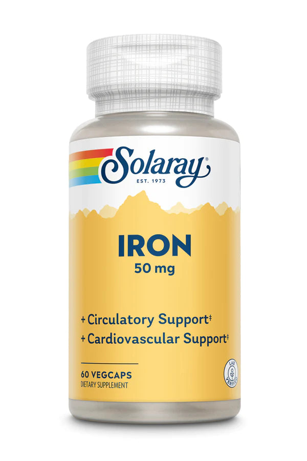 Iron 50 mg 60 capsules Solaray