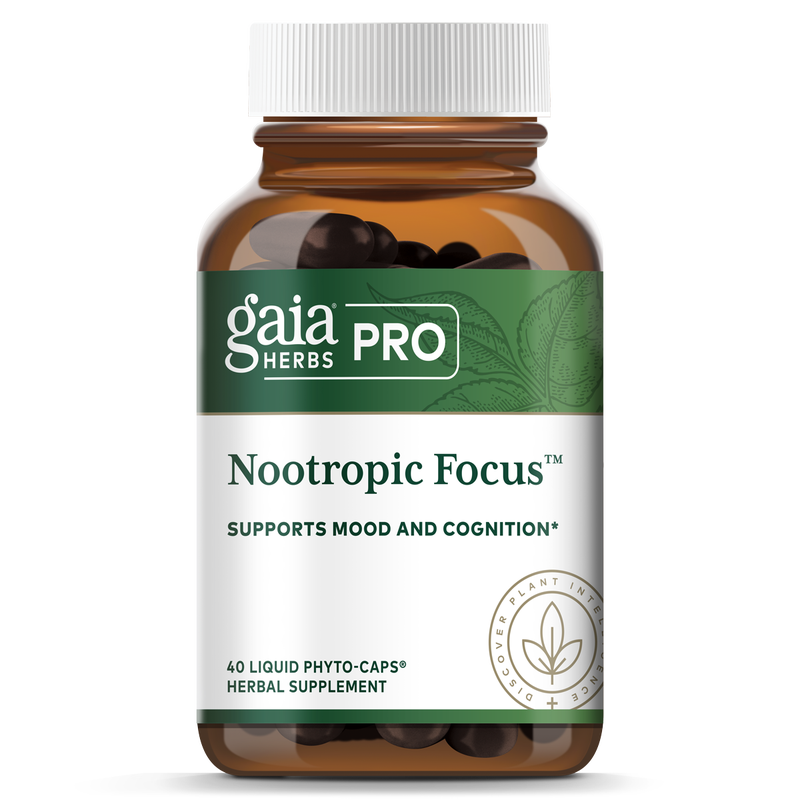 Nootropic Focus 40 capsules Gaia Herbs - Premium Vitamins & Supplements from Gaia Herbs - Just $40.99! Shop now at Nutrigeek
