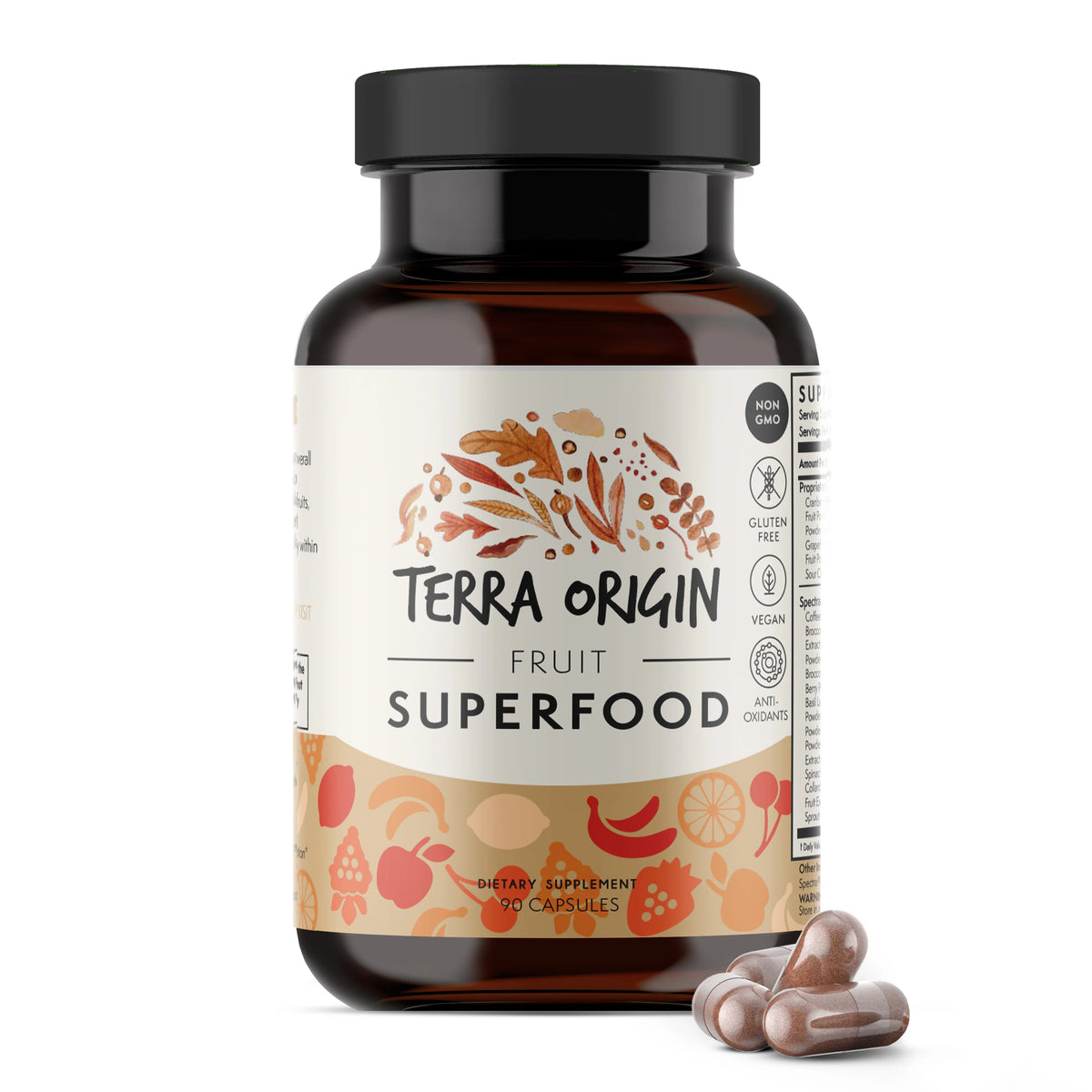 Fruit Superfood 90 capsules Terra Origin - Nutrigeek