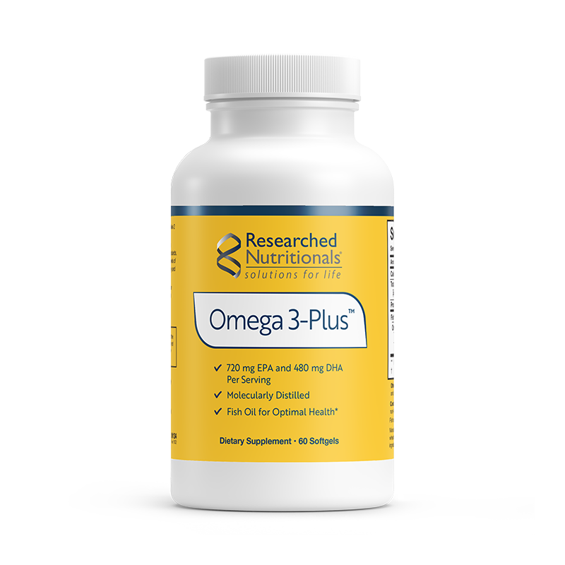 Omega-3 Plus™ 60 softgels Researched Nutritionals - Nutrigeek