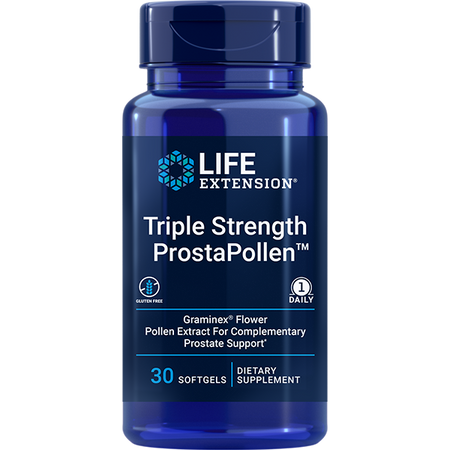 Triple Strength ProstaPollen™ 30 Softgels Life Extension - Premium Vitamins & Supplements from Life Extension - Just $21.99! Shop now at Nutrigeek