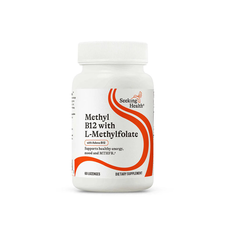 Methyl B12 with L-Methylfolate (Formerly Active B12 with L-5-MTHF) 60 Lozenges Seeking Health