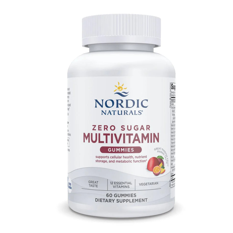 Zero Sugar Multivitamin 60 gummies Nordic Naturals