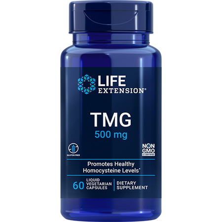 TMG 500mg 60 capsules Life Extension - Premium Vitamins & Supplements from Life Extension - Just $9.99! Shop now at Nutrigeek