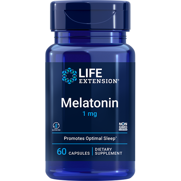 Melatonin 1 mg 60 capsules Life Extension - Premium Vitamins & Supplements from Life Extension - Just $5.99! Shop now at Nutrigeek