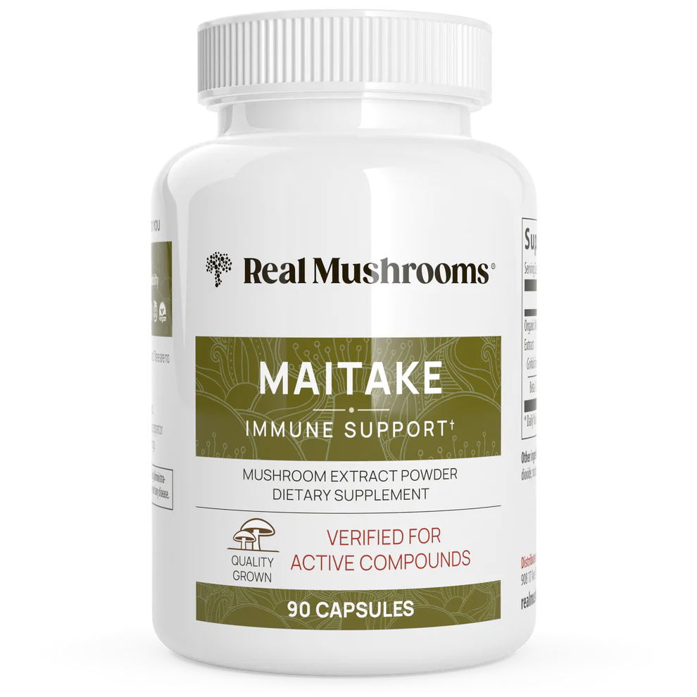 Organic Maitake Mushroom 90 capsules Real Mushrooms - Nutrigeek