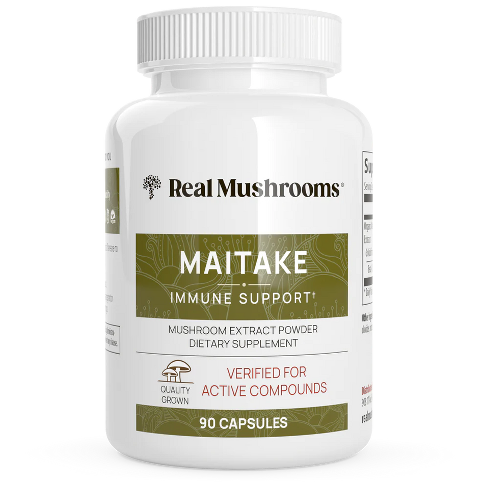 Organic Maitake Mushroom 90 capsules Real Mushrooms - Nutrigeek