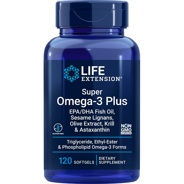 Super Omega-3 Plus EPA/DHA Fish Oil, 120 caps Sesame Lignans, Olive Extract, Krill & Astaxanthin Life Extension - Premium Vitamins & Supplements from Life Extension - Just $37.99! Shop now at Nutrigeek