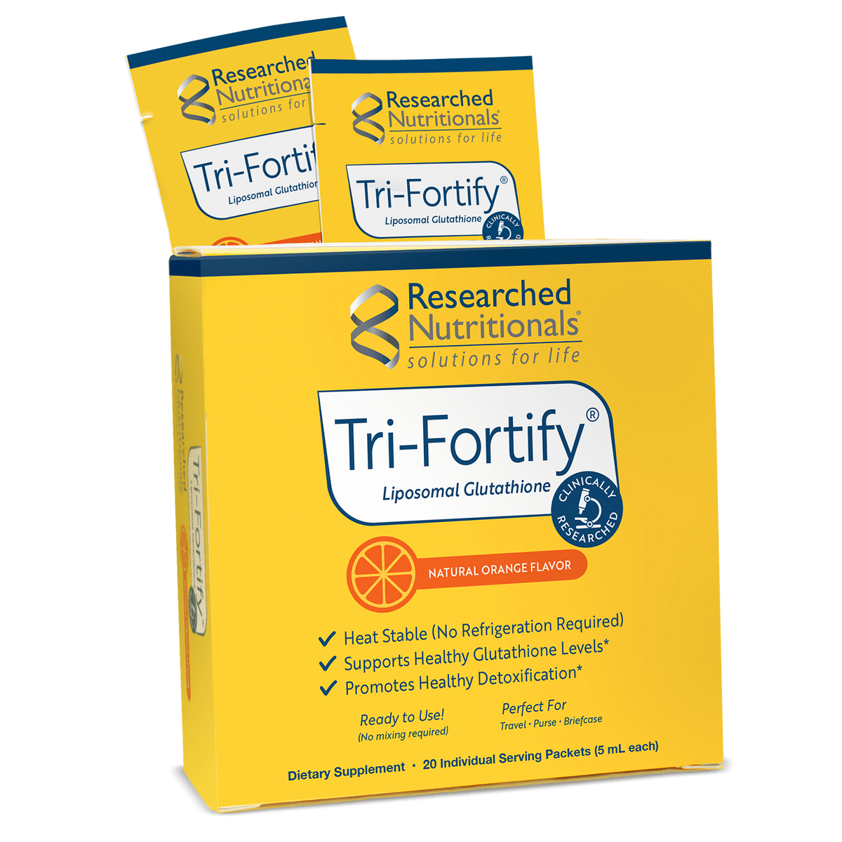 Tri-Fortify® Box of 20 Individual Serving Packets Researched Nutritionals - Nutrigeek