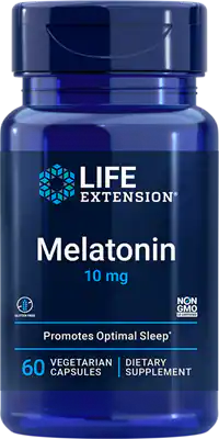 Melatonin 10 mg 60 capsules Life Extension - Nutrigeek