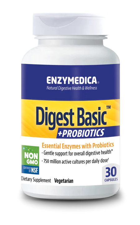 DigestBasic® +PROBIOTICS capsules Enzymedica - Premium Vitamins & Supplements from Enzymedica - Just $13.49! Shop now at Nutrigeek