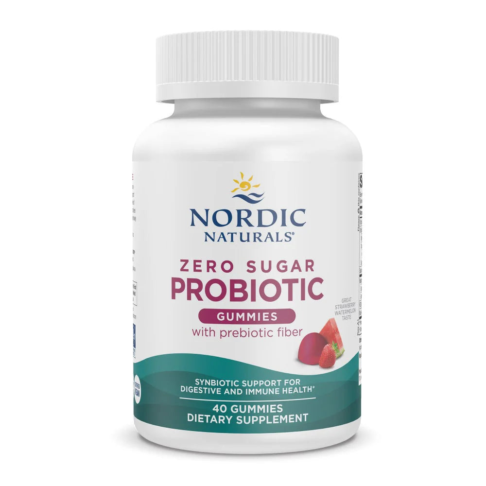 Zero Sugar Probiotic 40 gummies Nordic Naturals