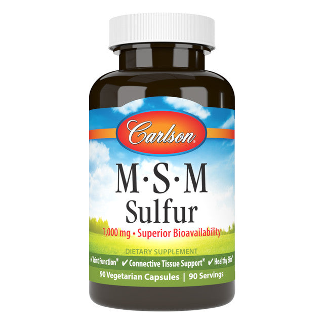 MSM Sulfur 90 capsules Carlson Labs