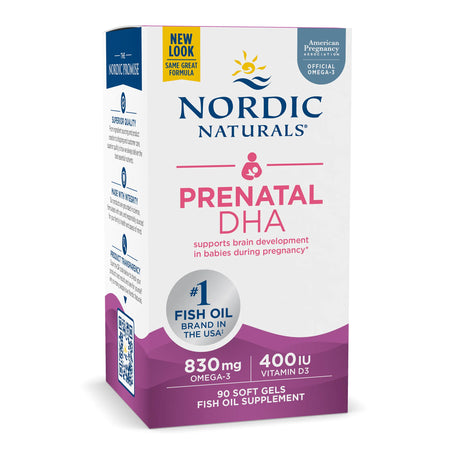 Prenatal DHA 90 Softgels Nordic Naturals - Nutrigeek